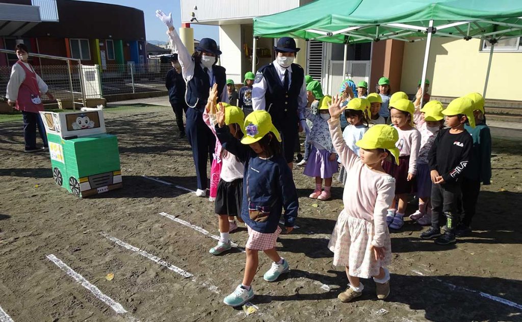 交通安全教室の様子